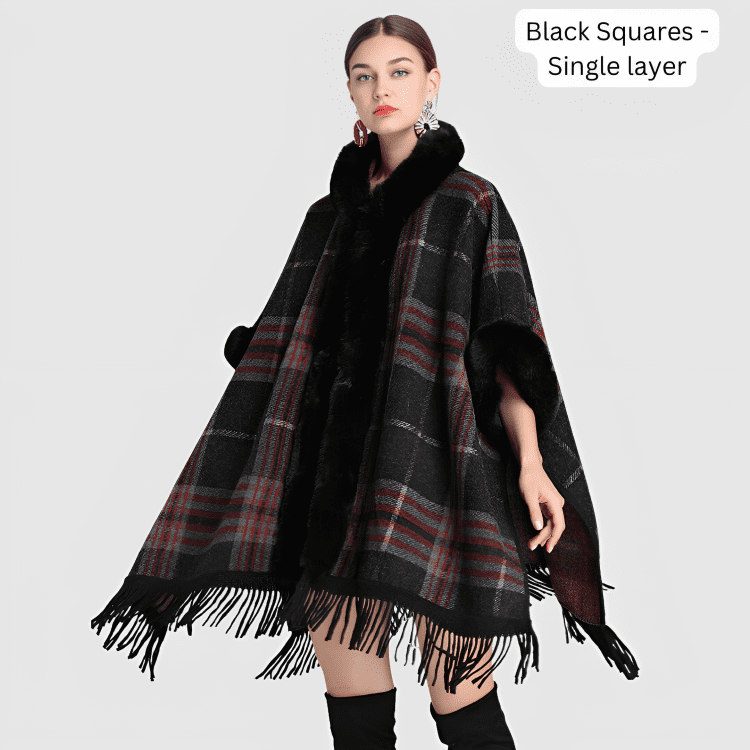 Cozy Fringe Poncho