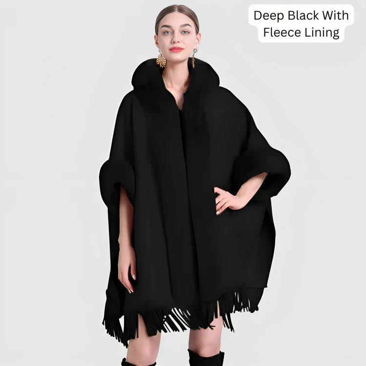 Cozy Fringe Poncho