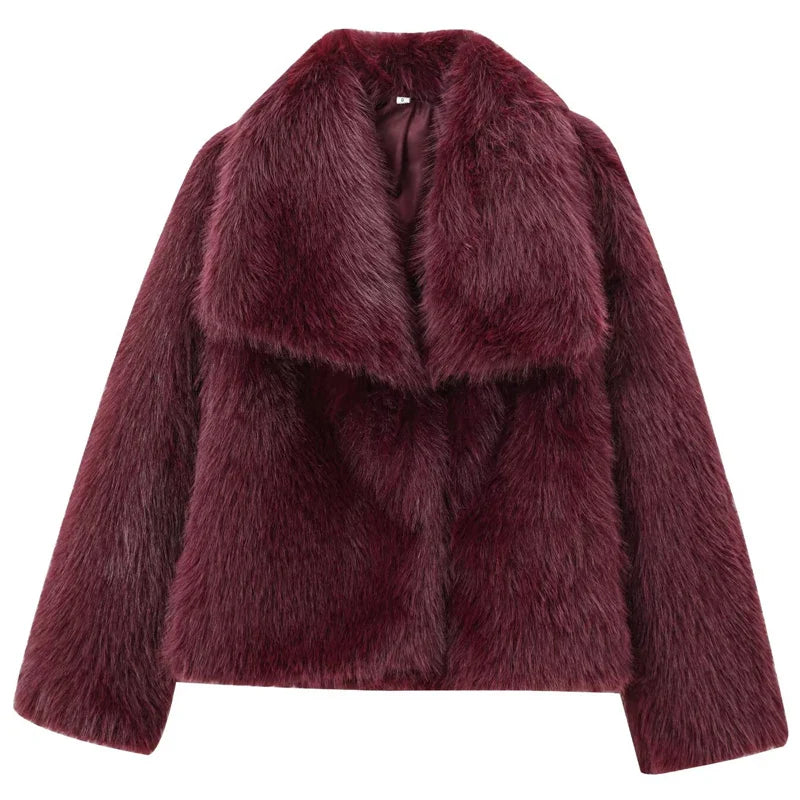 Crimson Luxe Coat