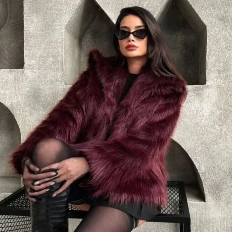 Crimson Luxe Coat