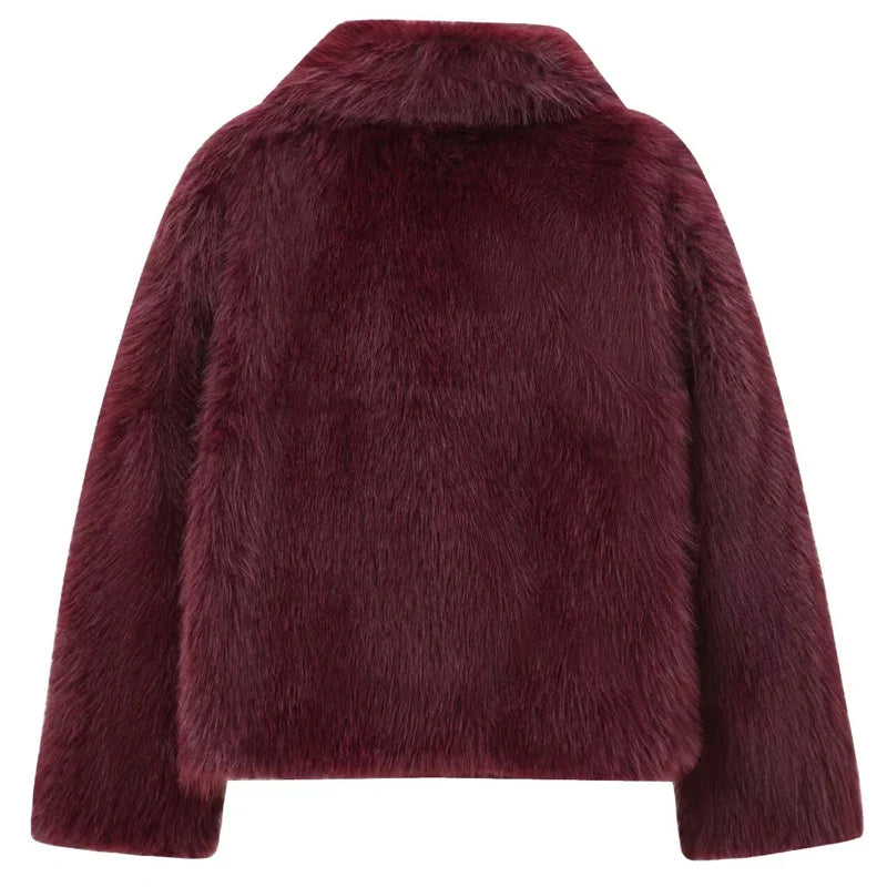 Crimson Luxe Coat