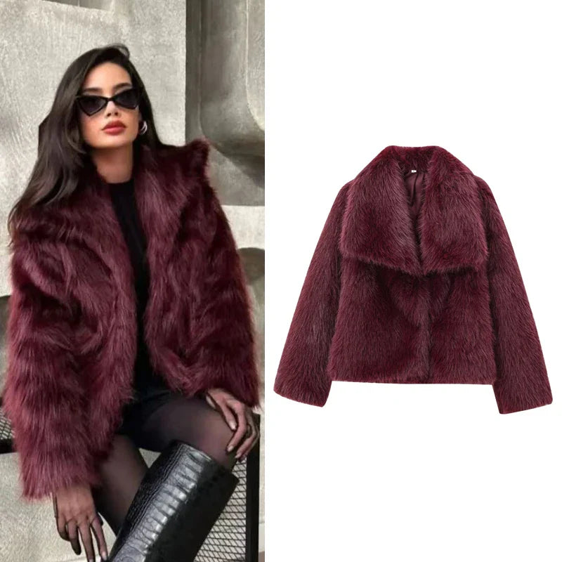 Crimson Luxe Coat