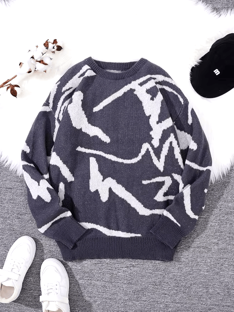 Snowy Knitted Sweater