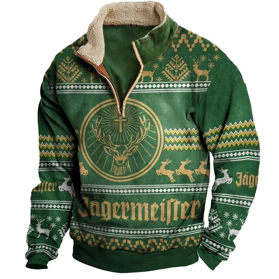 Men's Vintage Whiskey Christmas Sweatshirt