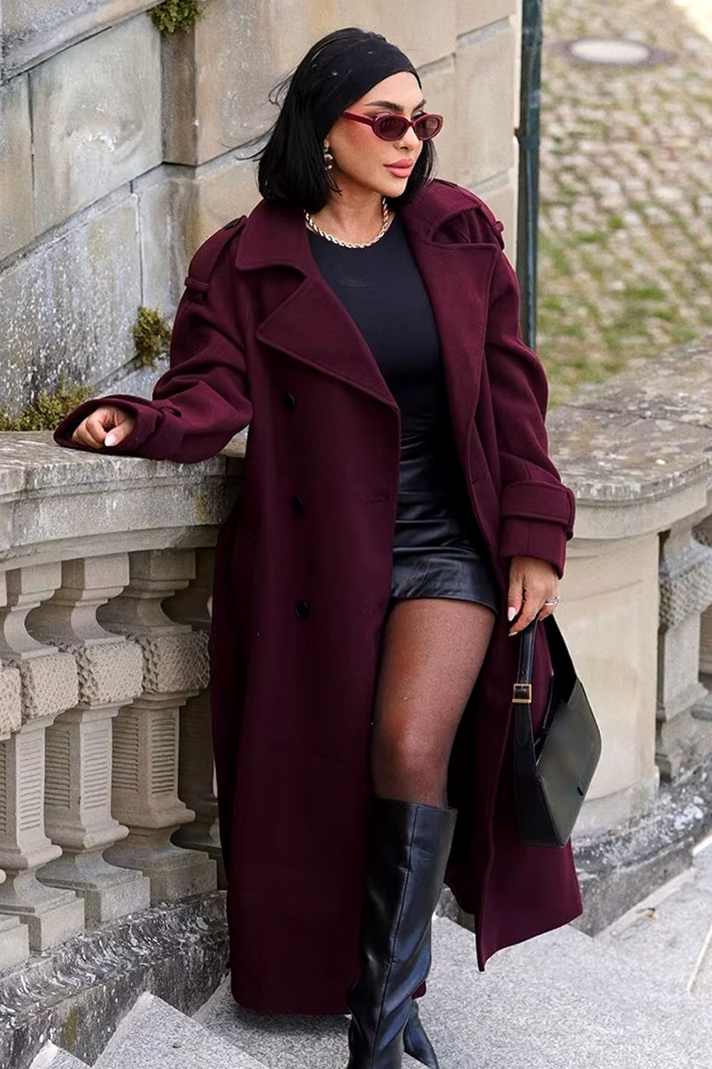 Billie Rich Burgundy Outerwear