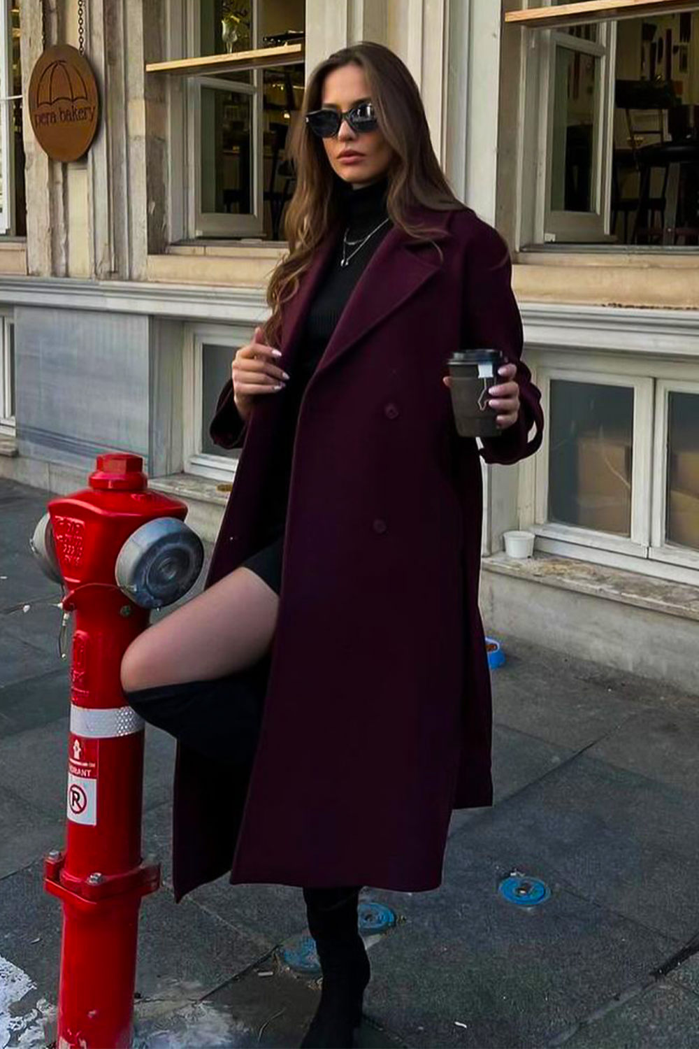 Billie Rich Burgundy Outerwear