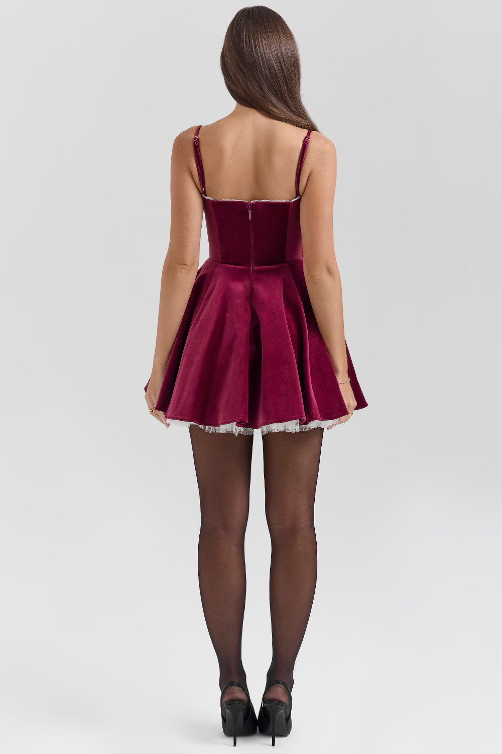 Burgundy Bloom Dress